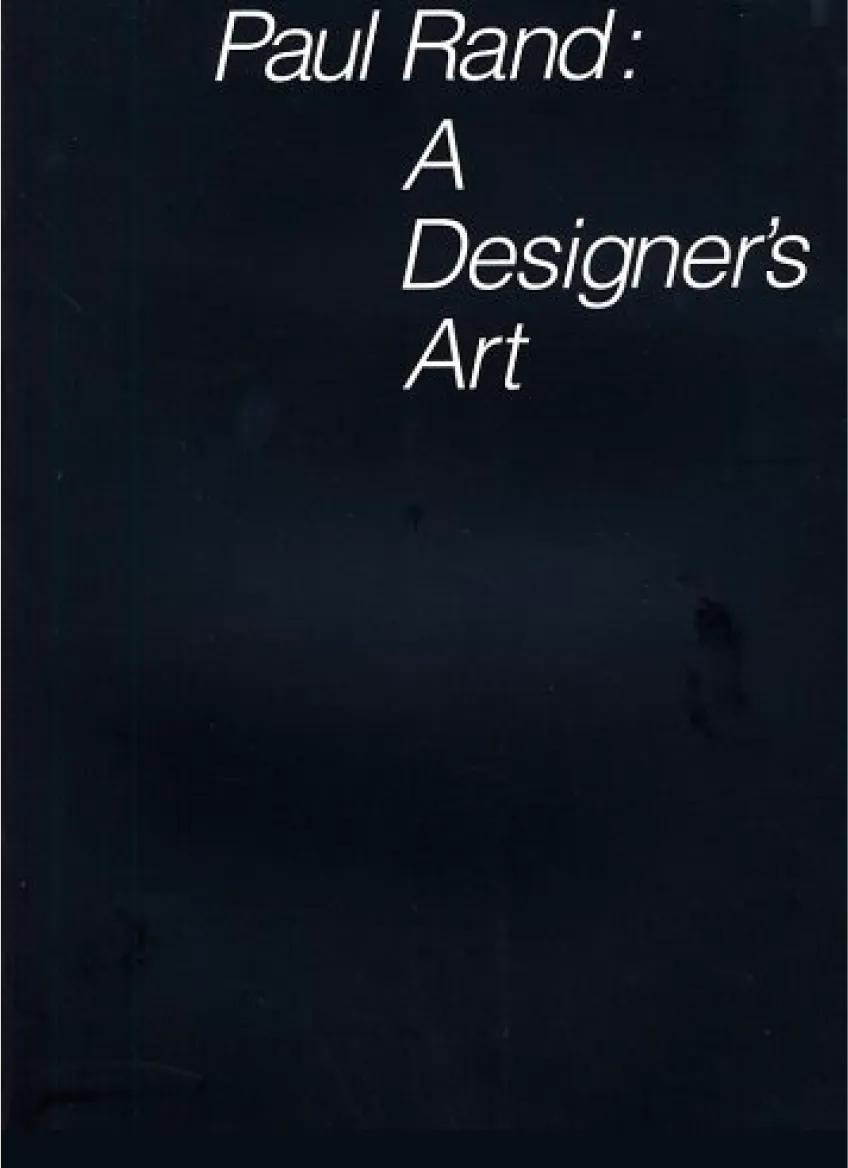 paul rand a designers art book cover