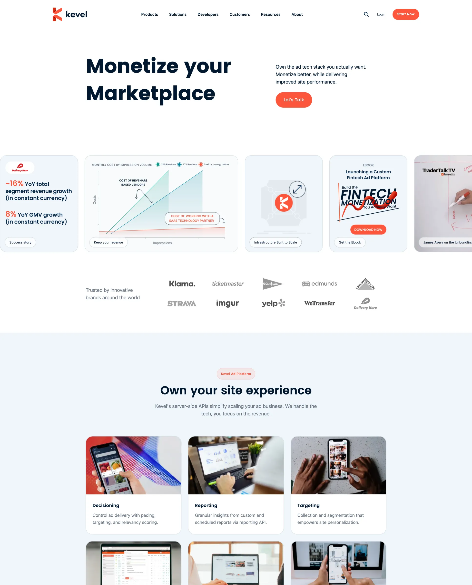 New design home page kevel